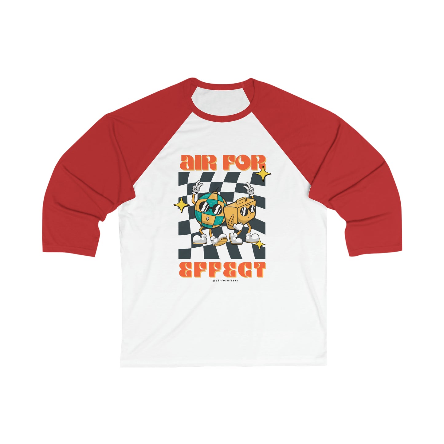 Air for Effect- Party Dudes - 3\4 Sleeve Baseball Tee