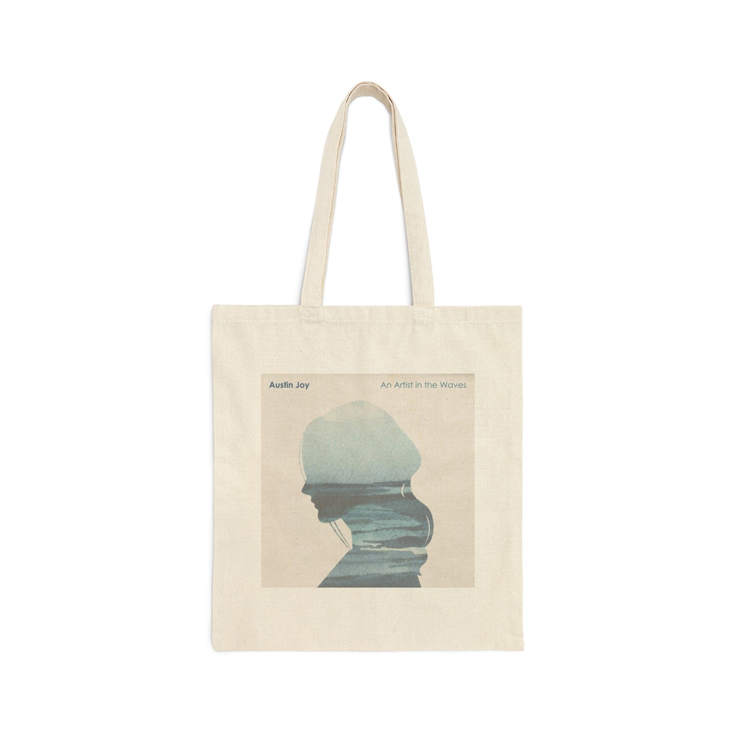 Austin Joy - An Artist in the Waves Album Cover - Cotton Canvas Tote Bag