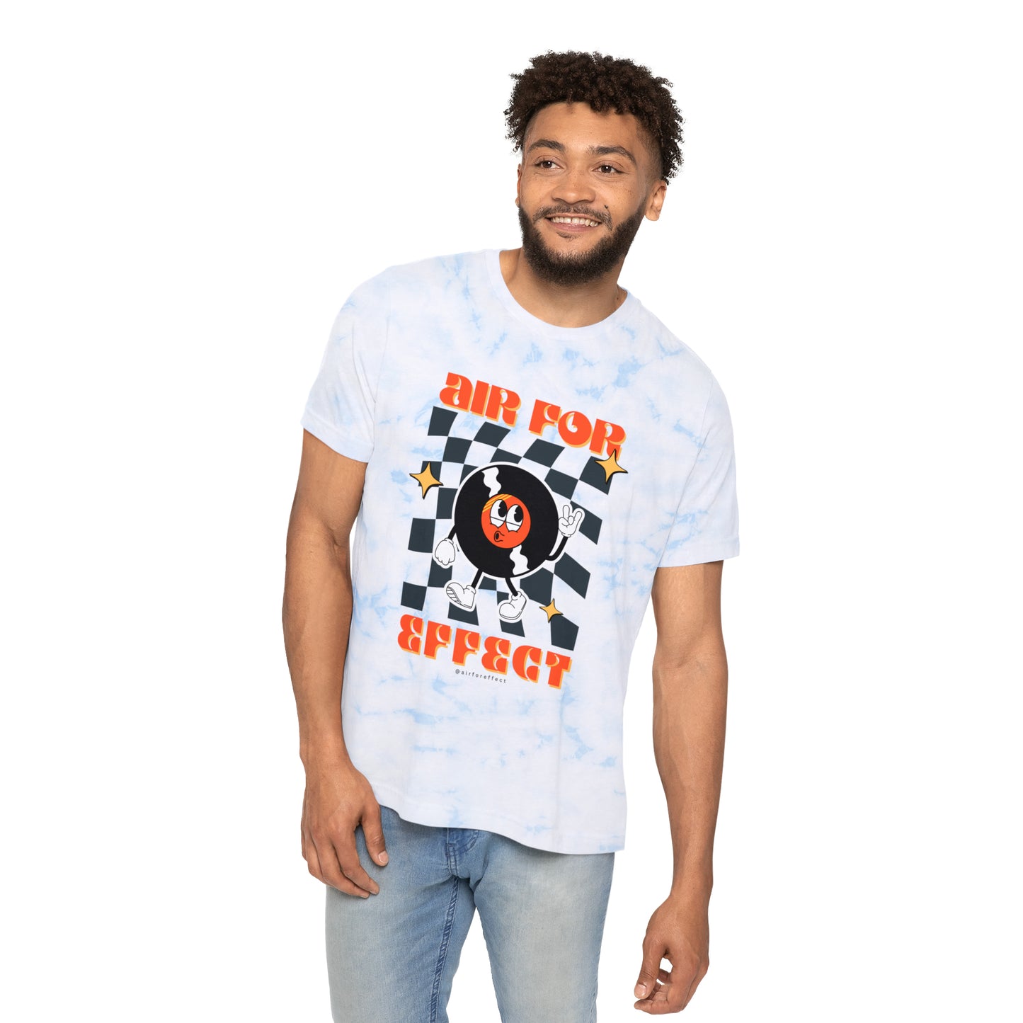 Air for Effect - Record Dude - Tie-Dyed T-Shirt